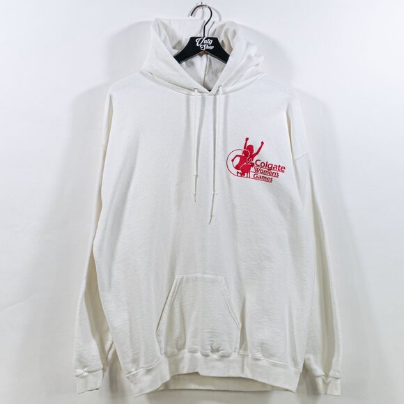 Colgate Women's Games Hoodie Sweatshirt XL VTG 90s Retro Sportswear Sports - Picture 1 of 9